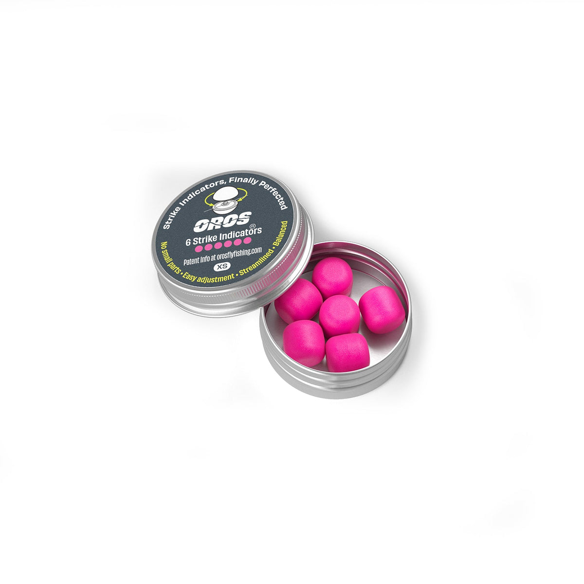 6 - pack X - Small Pink Strike Indicators - Fish On! Custom Rods