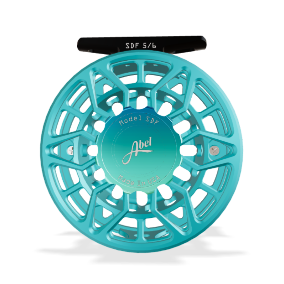 Abel SDF 5/6 Satin Teal Flats Knob_Fish On! Custom Rods