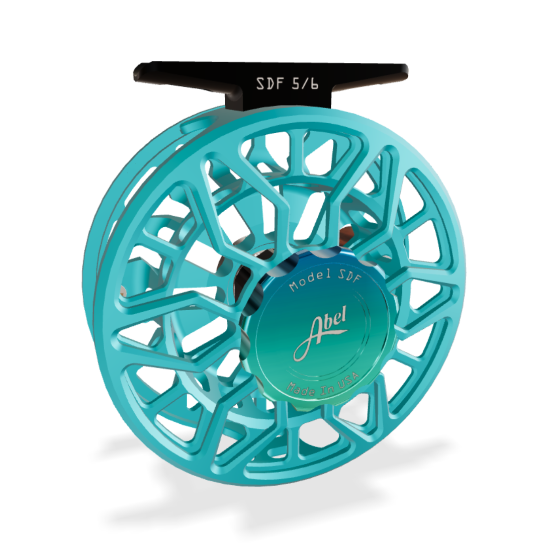 Abel SDF 5/6 Satin Teal Flats Knob_Fish On! Custom Rods