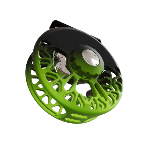 Abel_Vaya_Black_Green_Fade_Ebony_Knob_Fish On! Custom Rods