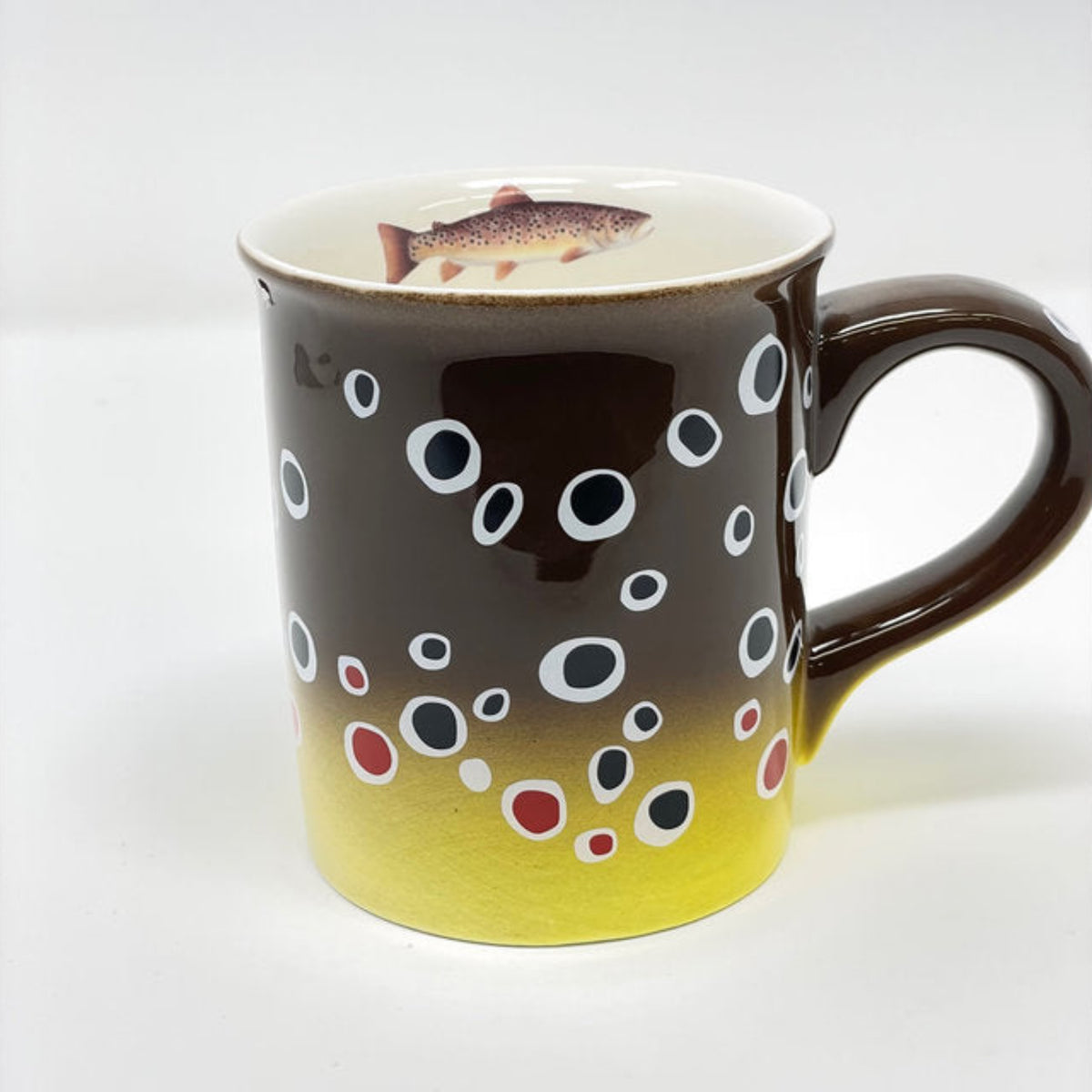 Mug with fish design on a white background