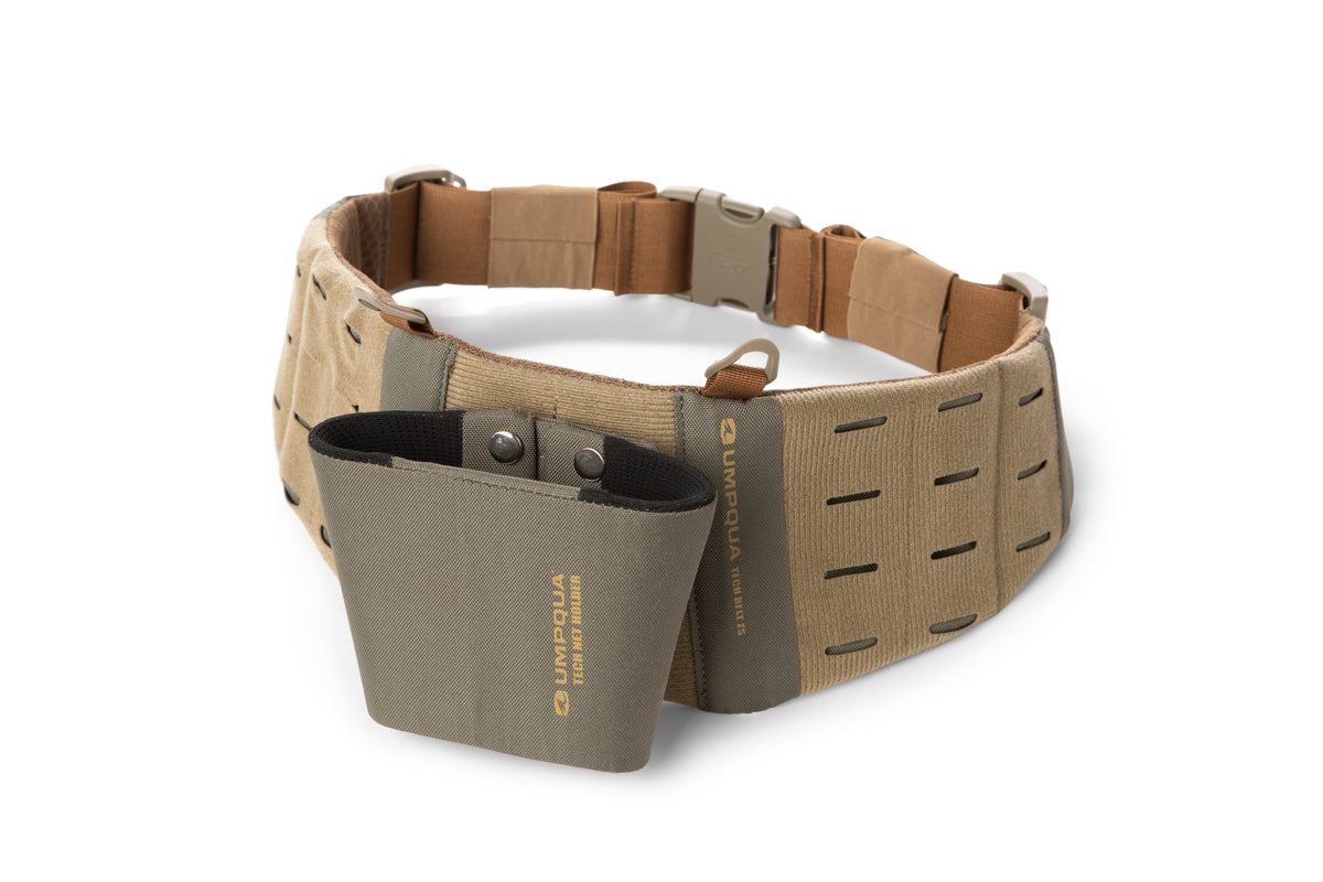 Our ZS2 Wader Belt is the foundation for a completely customizable lumbar fishing system. Beyond a wader belt, this belt provides back support and has a die-cut molle face that allows custom placement/attachment of a wide range of critical accessories.