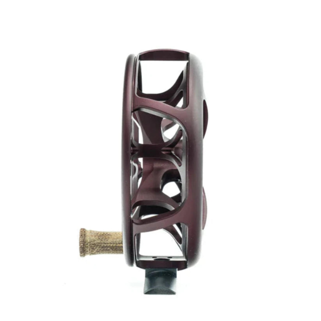 Ross Colorado fly reel in Matte Chocolate — click-pawl, large arbor, hand-anodized finish, made in Montrose, Colorado USA"