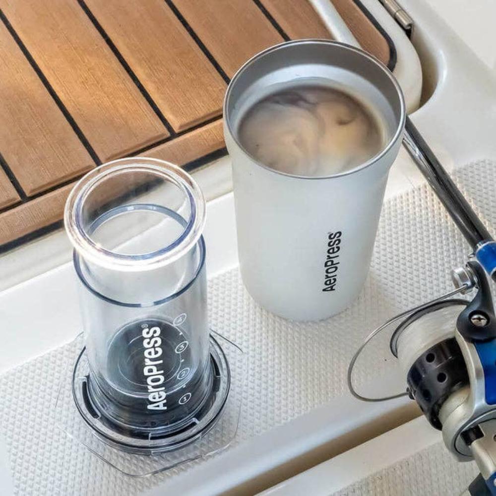 AeroPress Go Plus | Portable & Delicious | Travel Coffee System - BrewMasters - Fish On! Custom Rods