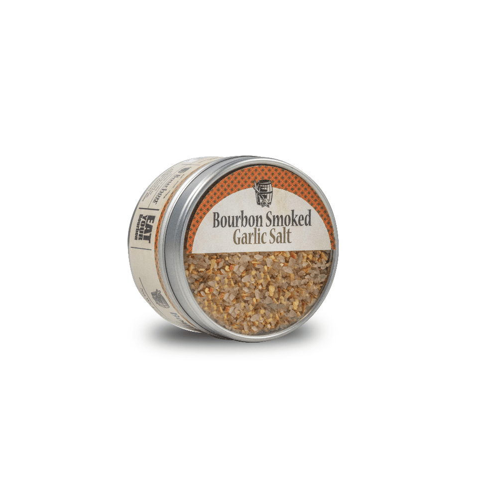 Bourbon Smoked Garlic Salt - Premium Gourmet Seasoning - Fish On! Custom Rods