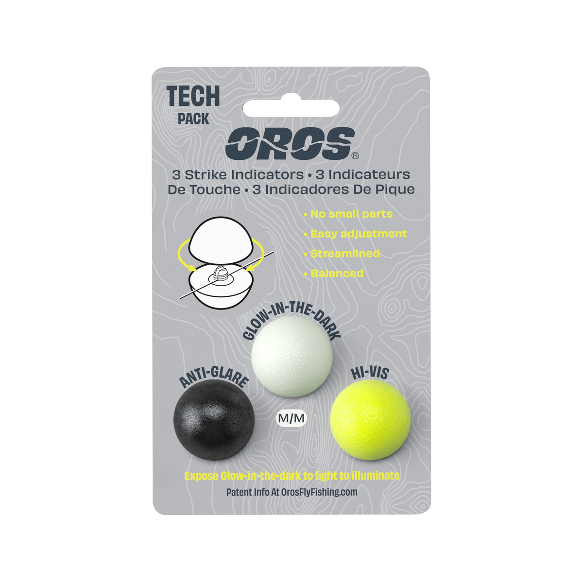 Carded 3 - Pack Medium Tech Pack - Fish On! Custom Rods