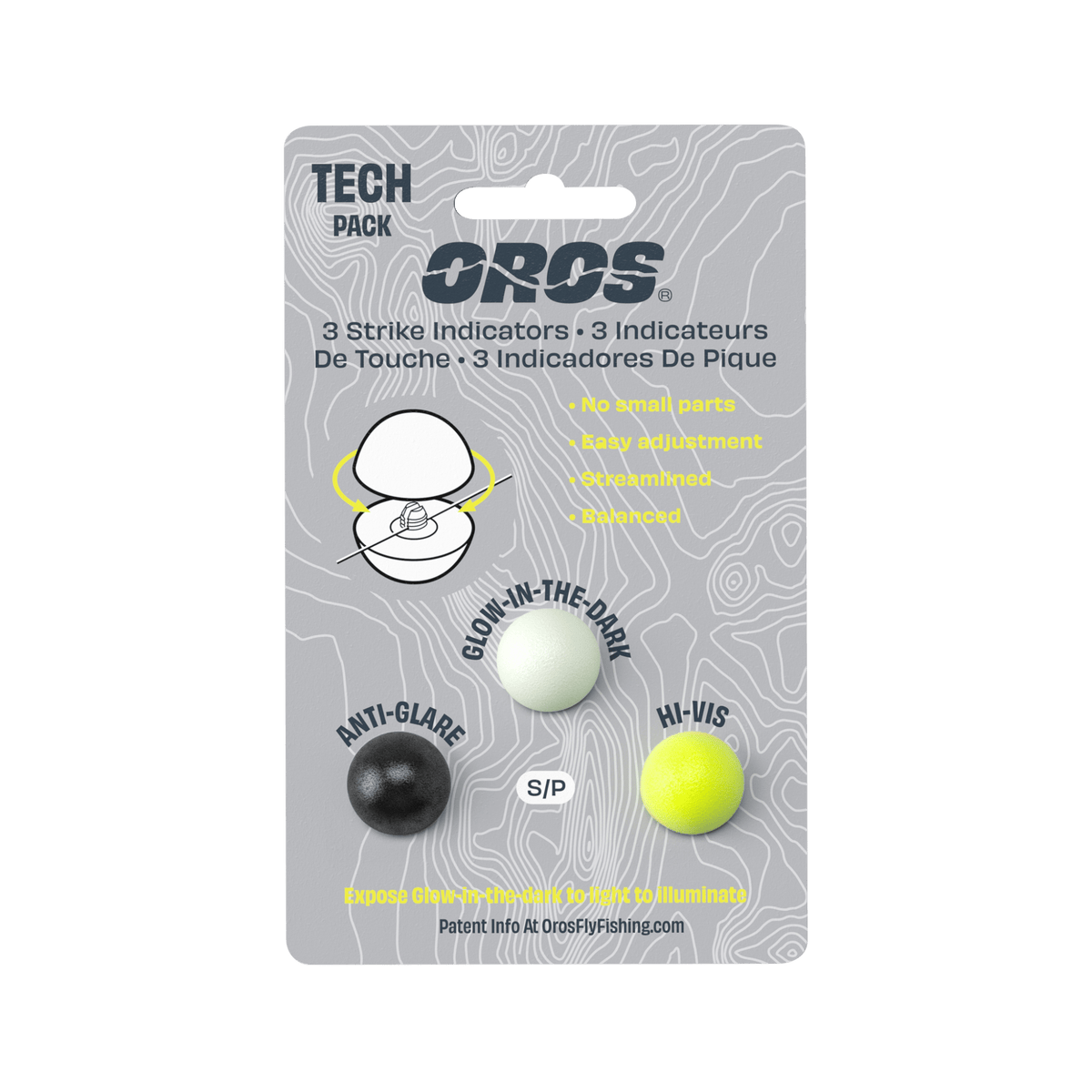 Carded 3 - Pack Small Tech Pack - Fish On! Custom Rods