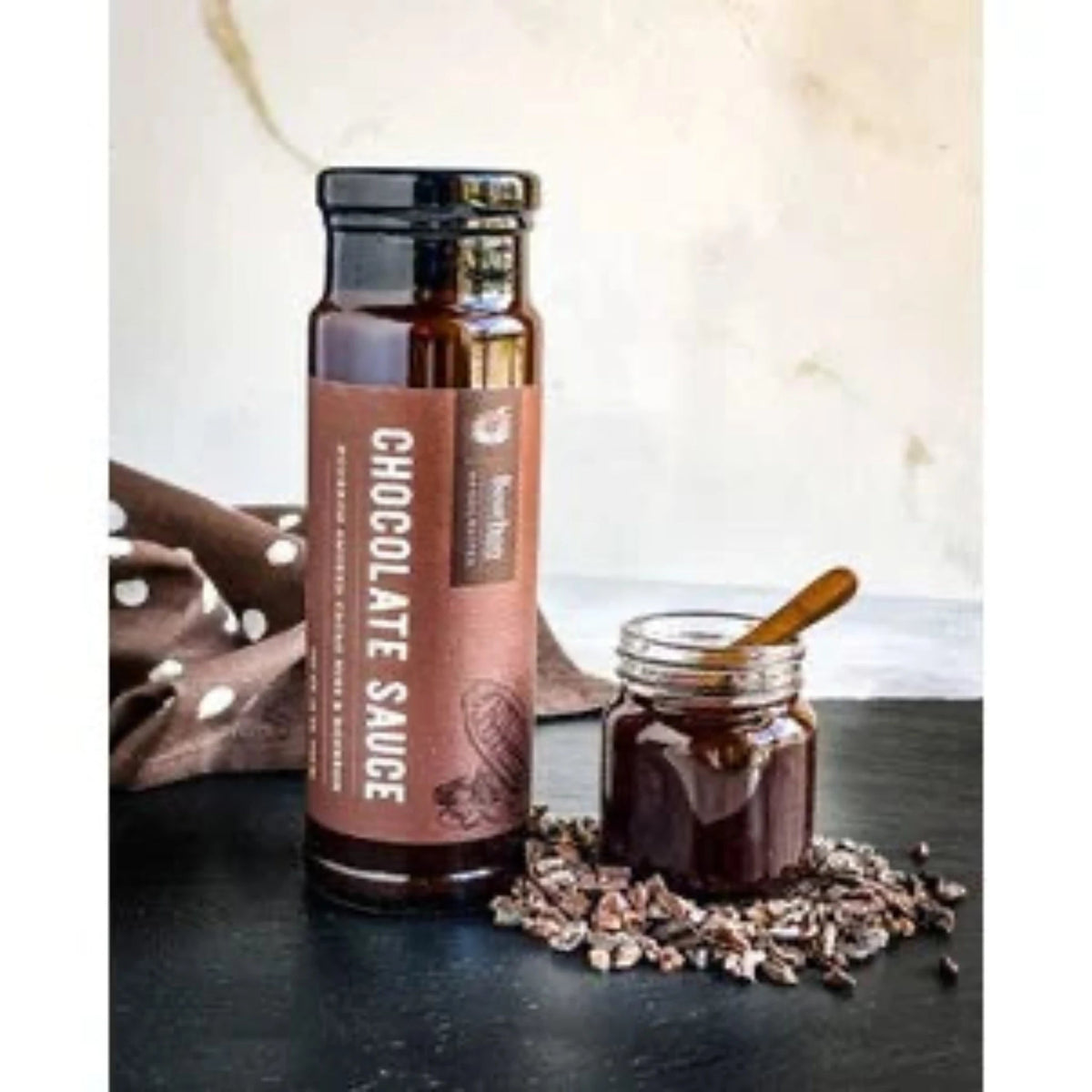 Chocolate Sauce Bourbon Smoked Cacao Nibs Bourbon - Fish On! Custom Rods