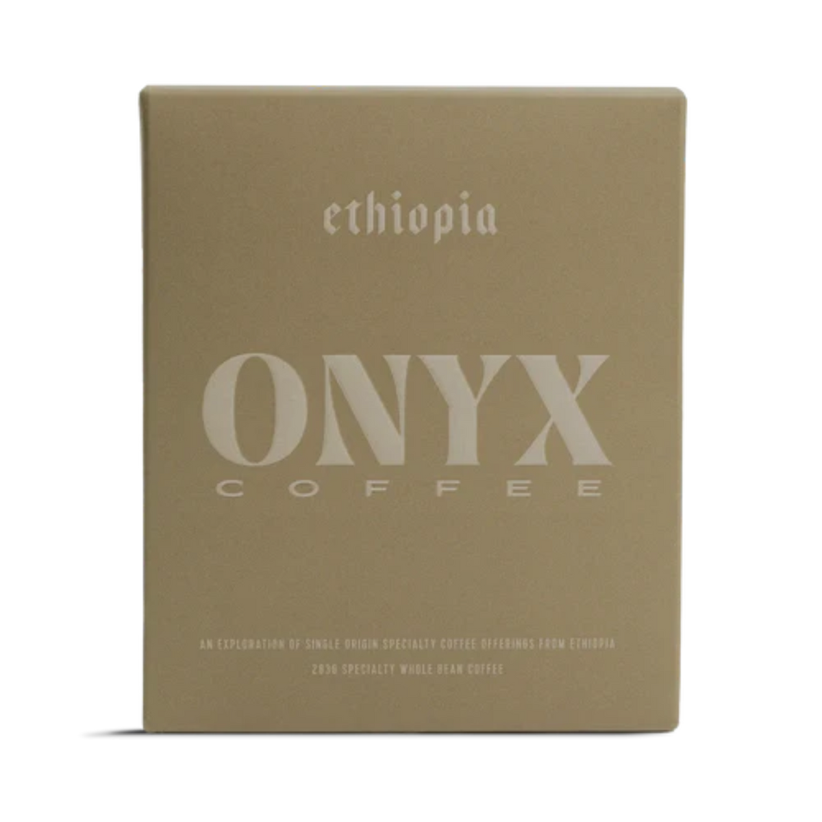 Onyx Coffee Ethiopia coffee package on a white background