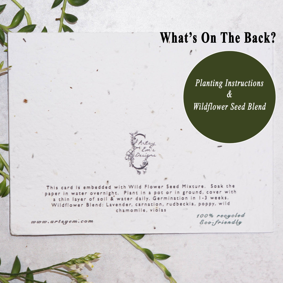 Graduate Wildflower Seed Paper Greeting Card - Fish On! Custom Rods