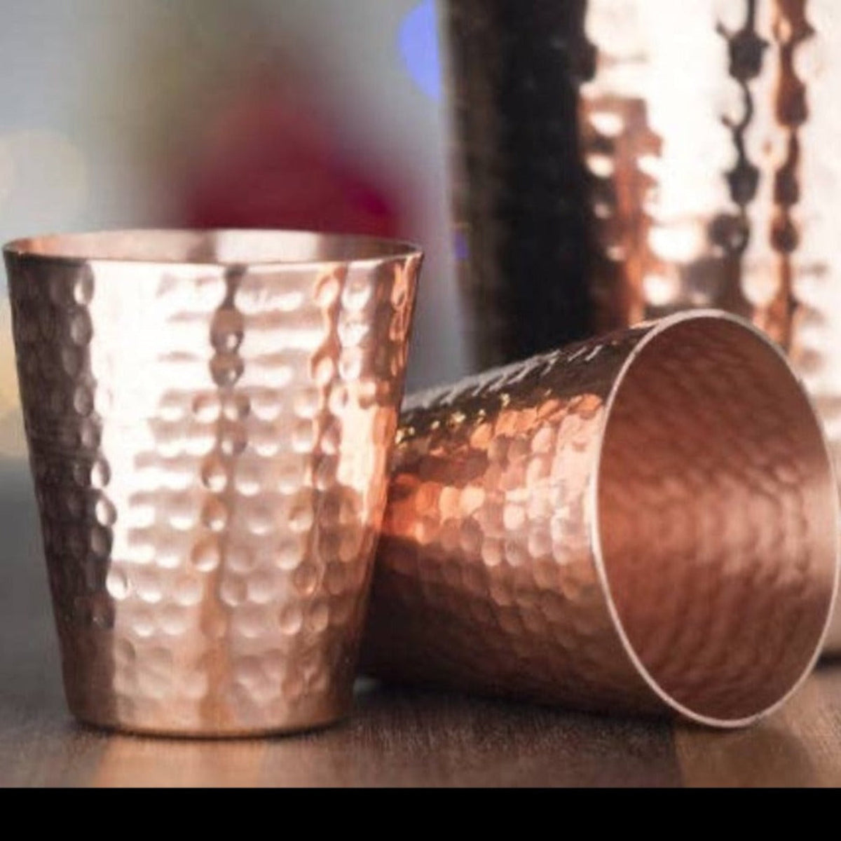 Hammered Copper Shot Glasses - Premium Drinkware for Cocktails & More - Fish On! Custom Rods