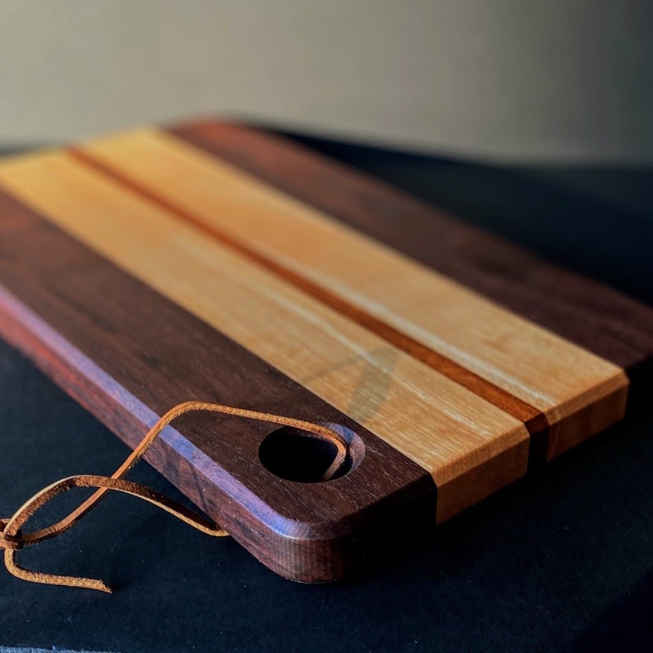 Handcrafted Charcuterie Board | Premium Walnut & Cherry | Fish On! Custom Rods - Fish On! Custom Rods