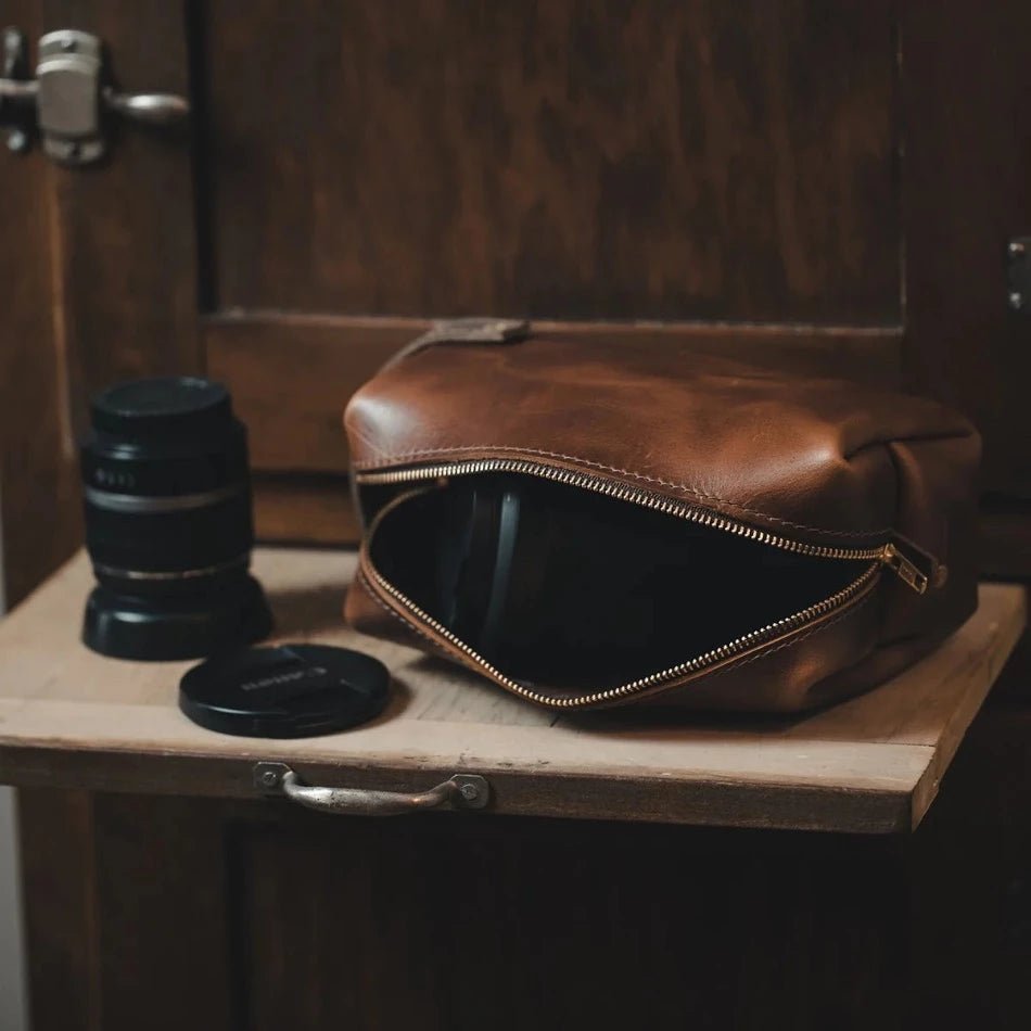 High Line Leather Pouch - Premium Quality, Stylish Design - Rustico Leather - Fish On! Custom Rods