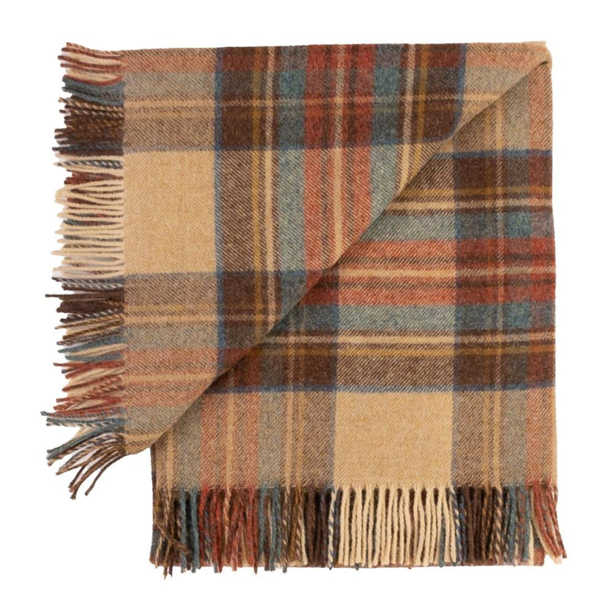 Highland Tweeds Shetland Lambs Wool Throw - Antique Dress (Luxurious Wool Blanket) - Fish On! Custom Rods