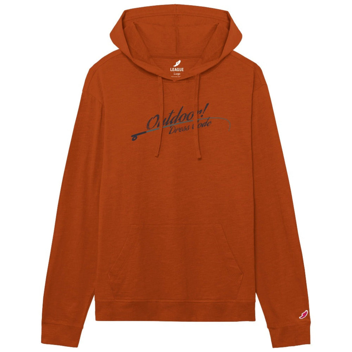 Jersey Slub L/S Men's Hood - Fish On! Custom Rods