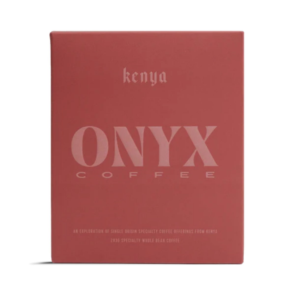 Onyx Coffee Kenya coffee box on a white background