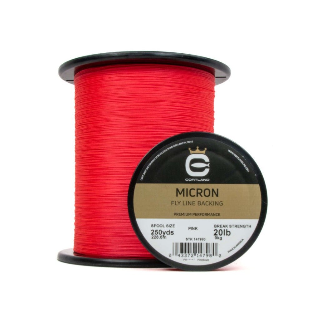 Micron Fly Line Backing - Pink - Fish On! Custom Rods