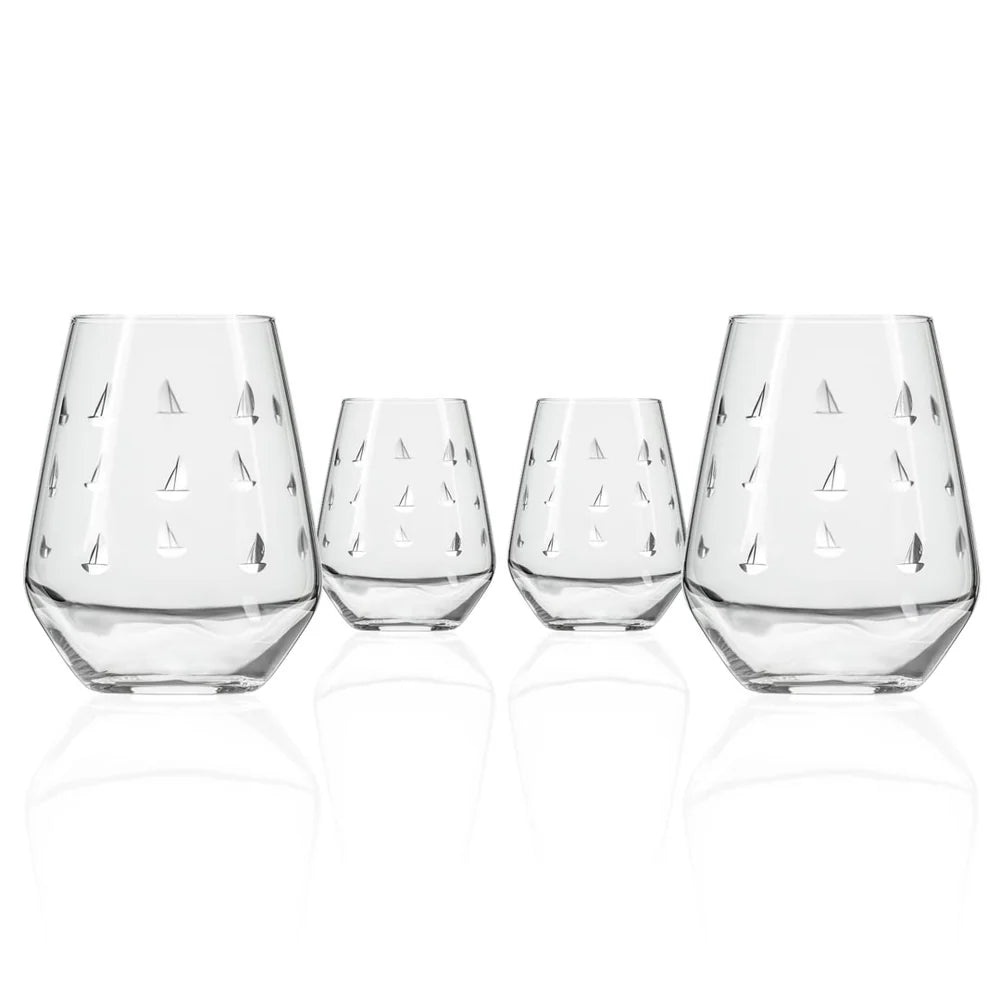 Sailing Stemless Wine Tumbler - Fish On! Custom Rods