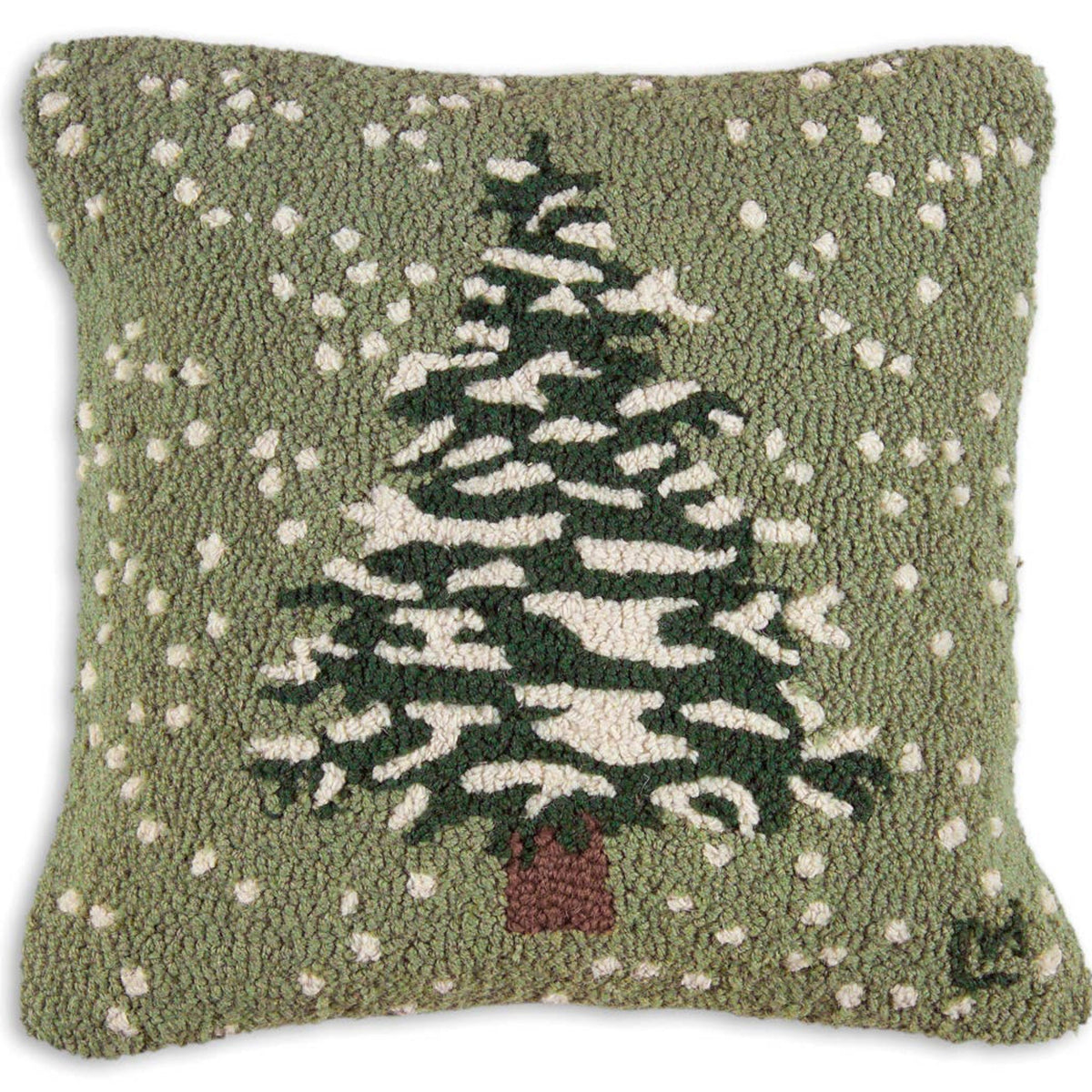 Snow Flurries Tree - Christmas Santa Holidays 18" x 18" - Fish On! Custom Rods