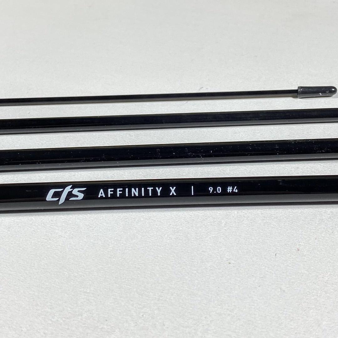 Affinity X Jet Black 9' 4wt 4pc - Fish On! Custom Rods