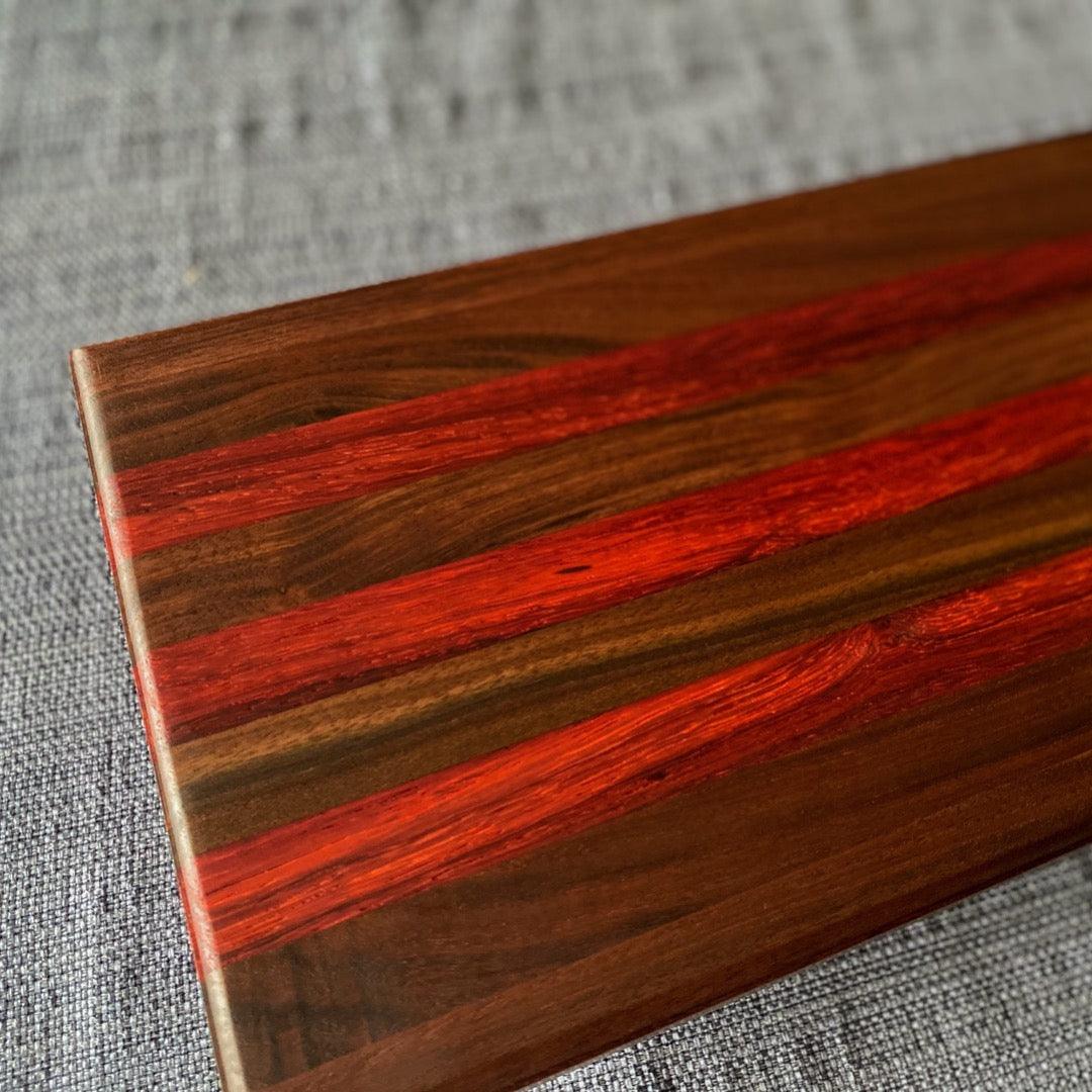 Edge Grain Serving Board - Fish On! Custom Rods