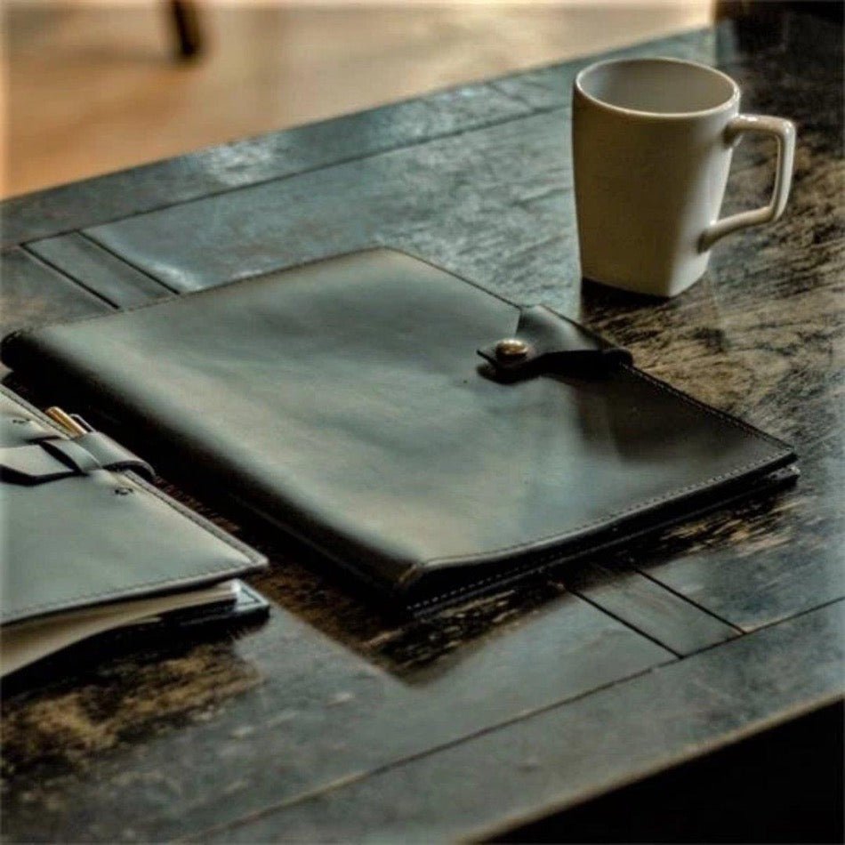 Executive Leather Notebook - Fish On! Custom Rods