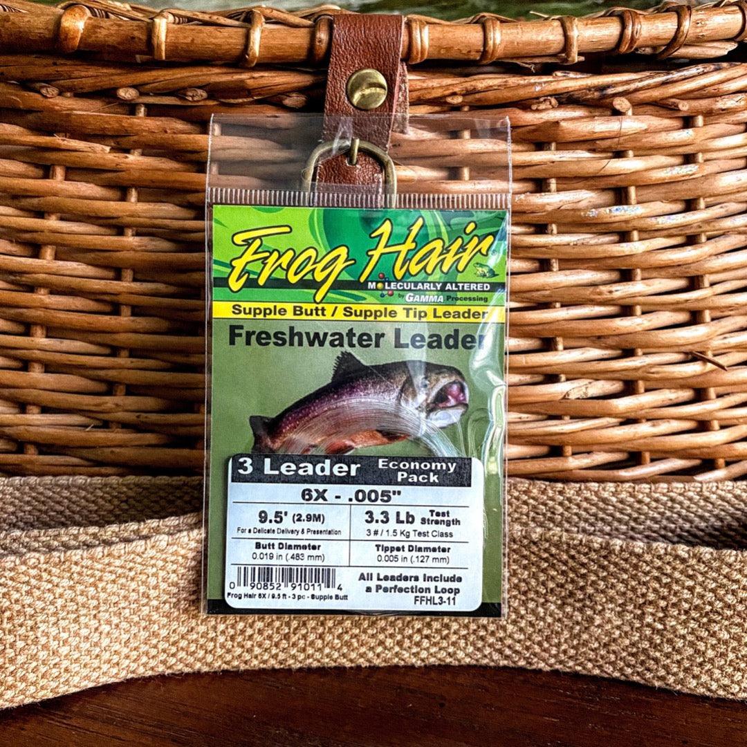 FrogHair Leaders - Supple Butt (3pk) | Premium Quality | Fly Fishing Essentials - Fish On! Custom Rods