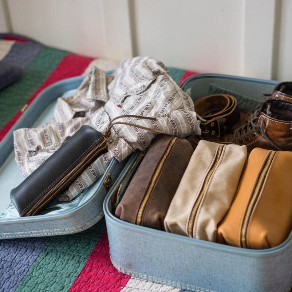 High Line Leather Pouch - Premium Quality, Stylish Design - Rustico Leather - Fish On! Custom Rods
