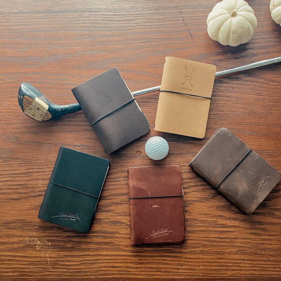 Leather Golf Logbook - Fish On! Custom Rods