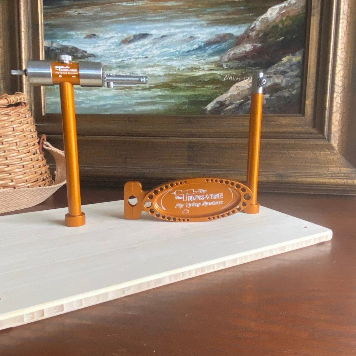 Legacy C - Sunset Orange Stainless - Steel Vise - Fish On! Custom Rods