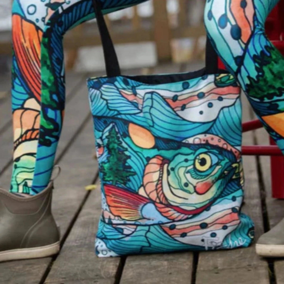 Mt. Cutty Canvas Tote - Fish On! Custom Rods
